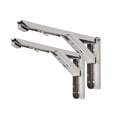 thumbnail image 2 of Soportes De Estante Plegables De 8 Pulgadas, Soporte Plegable De Acero Inoxidable Resistente, Soportes Plegables Diy Montados En La Pared Para Mesa, Escritorio, Banco De Trabajo 1 Par sonducket HA024806-01, 2 of 5