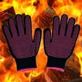 thumbnail image 4 of UNTERING 300 Centigrade Heat Resistant BBQ Gloves Cotton Silicone -Slip Hair Styling, 4 of 5