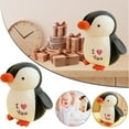 thumbnail image 2 of RUIG Precious Stuffed Animal Penguin Plush Heart Printed, 9.8" Soft Plush Penguin Dolls, Gifts for Kids Boys Girls Toddlers Birthday Christmas Day Valentine's Day, 2 of 9