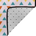 thumbnail image 3 of DouZhe Tapis de Sol Antidérapant Lavable en Machine à Motif Triangle Coloré Area Rugs, Style Géométrique, 63 x 48 Pouces, 3 of 6