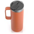 thumbnail image 2 of RTIC 20 oz Coffee Travel Mug with Lid and Handle, Stainless Steel Vacuum-Insulated Mugs, Leak, Spill Proof, Hot Beverage and Cold, Portable Thermal Tumbler Cup for Car, Camping, Dark Orange, 2 of 5
