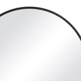 thumbnail image 3 of Benjara BM239320 37 in. Round Shape Sleek Frame Mirror, Black, 3 of 5