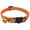 Orange, variant on SugarBloom Reflective Dog Collar with Bell and Buckle, Night Safety Adjustable Pet Collar for Small Medium Dogs, Nylon Breakaway Necklace for Walking,Black
