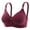 17-Red, variant on YWDJ Bras for Women Push up Lounge Bras No Wire Comfortable Bras Adjustable Straps Half Cup Wrap Bras Padded Comfy Bras Sleep Bras Black M