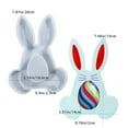 thumbnail image 4 of DIY Epoxy Resin for Easter Rabbit with Vertical Ears Silicone Mould for Crafting and Holiday Decorations, 4 of 8