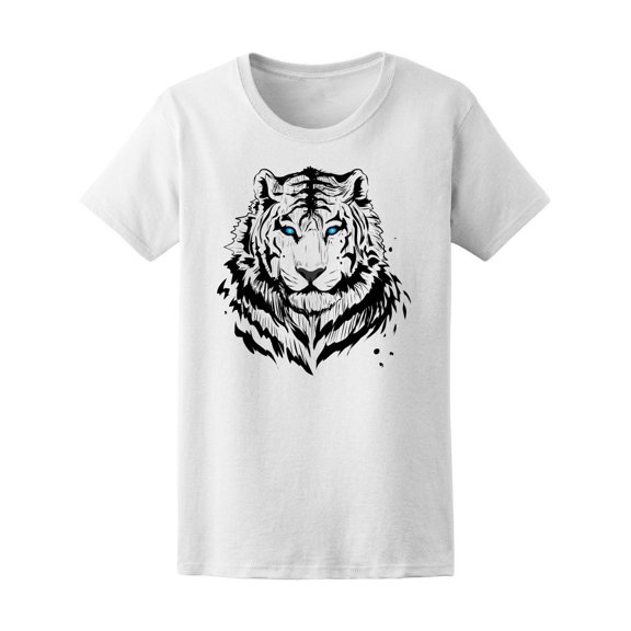Beautiful White Tiger Sketch Tee Men's -Image by Shutterstock