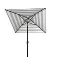 thumbnail image 3 of SAFAVIEH Outdoor Collection Iris Fashion Line 7.5-Foot Square Umbrella Navy/White, 3 of 7