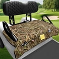 thumbnail image 4 of XYZCANDO Universal Camo Golf Cart Seat Cover - Terry Cloth With 4 Front Pockets - Washable Non-Slip Protector For 2-Seat Golf Carts, 4 of 8