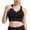 Black, variant on Womens Bras Women's Gathering Large Size Back Without Steel Ring Front Zipper Fitness Yoga Sports Bra Underwear Sports Bras for Women High Support