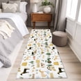 thumbnail image 5 of 2x6 Washable Runner Rug, Farm Non-Slip Hallway Runner for Entryway Kitchen Bedroom, Farmhouse Cartoon Horse Cow Chicken Fence Truck Tree Leaf Indoor Carpet Runner Floor Mat, 5 of 9