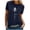 Navy, variant on Wangmeiwg Women's Floral Print Round Neck T Shirt | Casual Short Sleeve Tee | Comfortable & Stylish Phrasing Shirt
