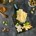 thumbnail image 5 of Natural Cave Cutting Board, Horizon View from Mossy Invisible Big Grotto by the Sea up Rocks Photo, Decorative Tempered Glass Cutting and Serving Board, Wine Bottle Shape, Green Blue, by Ambesonne, 5 of 5