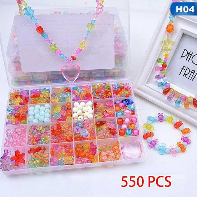 Children Creative 24 Grid Girl Jewelry Making Toys Educational Toys Children Gift Handmade Beaded Toy