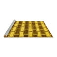 thumbnail image 2 of Ahgly Company Machine Washable Indoor Rectangle Abstract Yellow Contemporary Area Rugs, 6' x 9', 2 of 4