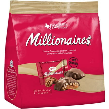 Pangburns Pecans & Honey Caramel Covered In Milk Chocolate Millionaires, 9.5 Oz.