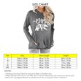 thumbnail image 4 of Sudadera con bolsillo para mujer, estampado de oso, cuello redondo, suave, cómoda, manga larga, camiseta para citas diarias, 4 of 5