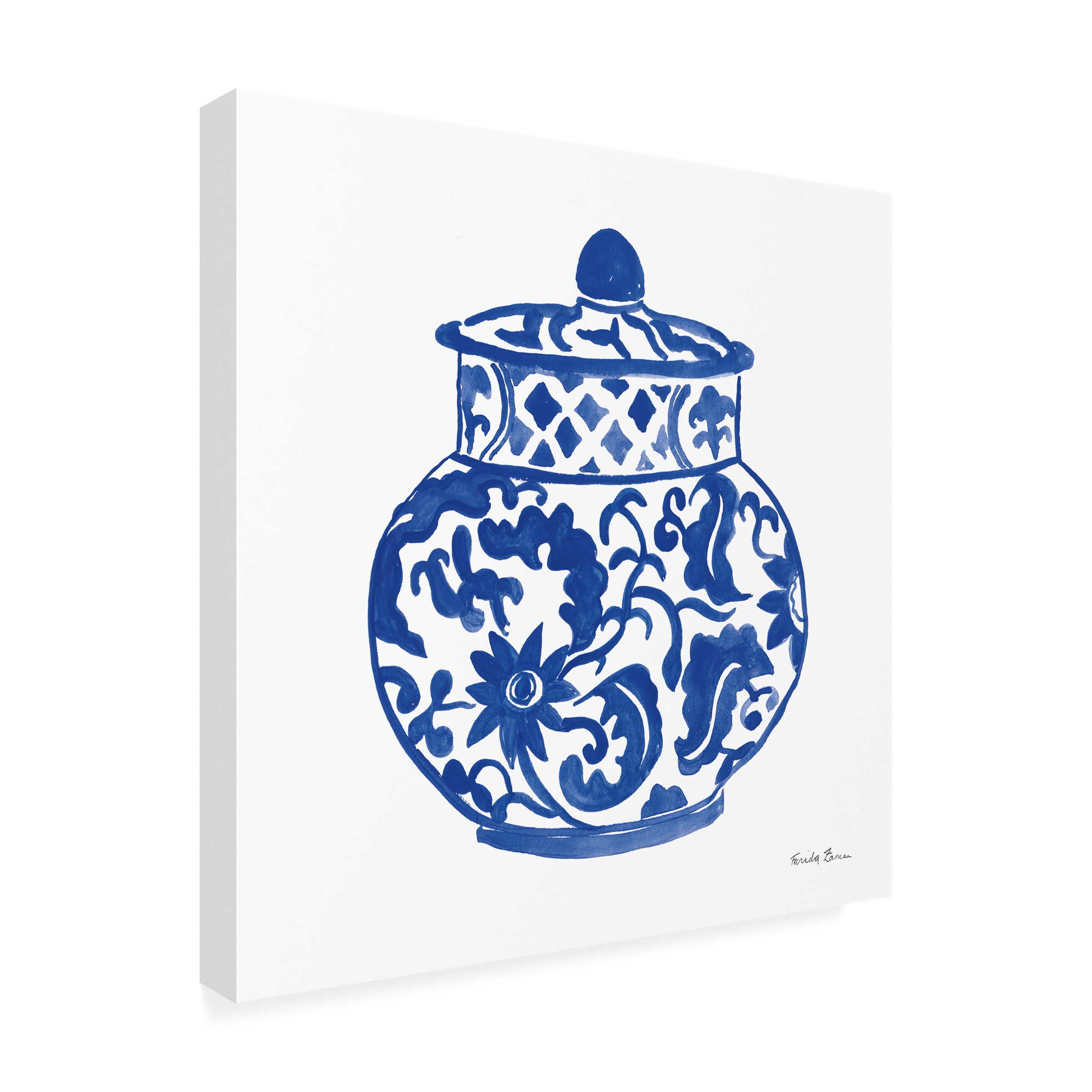 Trademark Fine Art 'Chinoiserie II' Canvas Art by Farida Zaman
