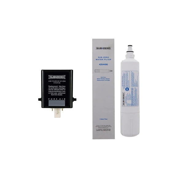Paquete combinado de filtros de agua y aire de repuesto para refrigerador Sub-Zero 4204490 7007067