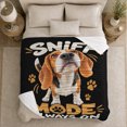 thumbnail image 5 of Beagle Sniff Mode Graphic Dog Art Funny Canine, Playful Pet Portrait Pattern, Warm Flannel Blanket for Living Room and Reading Nook, Dog Lovers Friendship Gift, Pet Lover Home Decor, 5 of 9