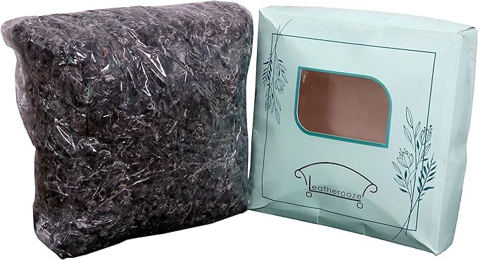 Prastara Premium Polyester Stuffing,Filling, Black Polyester Fiber Fill, High Resilience Stuffing, Stuffing for Stuffed Animals, Stuffing for Pillows, Stuffing for Leather Pouf (500gm/17.86oz)