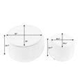 thumbnail image 6 of Modern Round Storage Ottoman with Wooden Lid, 2 in 1 Function, Work as Coffee Table and Ottoman, End Table & Footstool for Living Room, Natural, 6 of 7