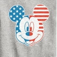thumbnail image 3 of Disney - Americana - Mickey Face Stars And Stripes - Toddler And Youth Crewneck Fleece Sweatshirt, 3 of 5