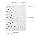 thumbnail image 2 of 5 Sheets Star Nail Charms Art Stickers Silver Stars, 2 of 8