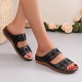 thumbnail image 5 of QJUHUNG Ladies Flat Flower Slippers Roman Style Spring And Summer Sandals, 5 of 5