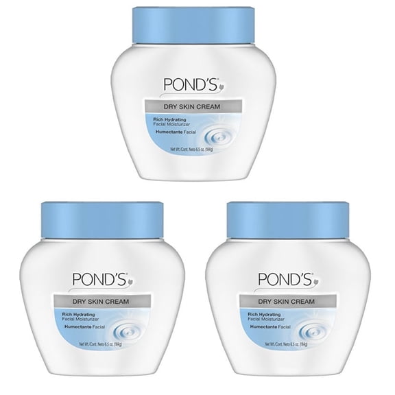 Ponds Dry Skin Cream - 6.5 Oz, 3 Pack