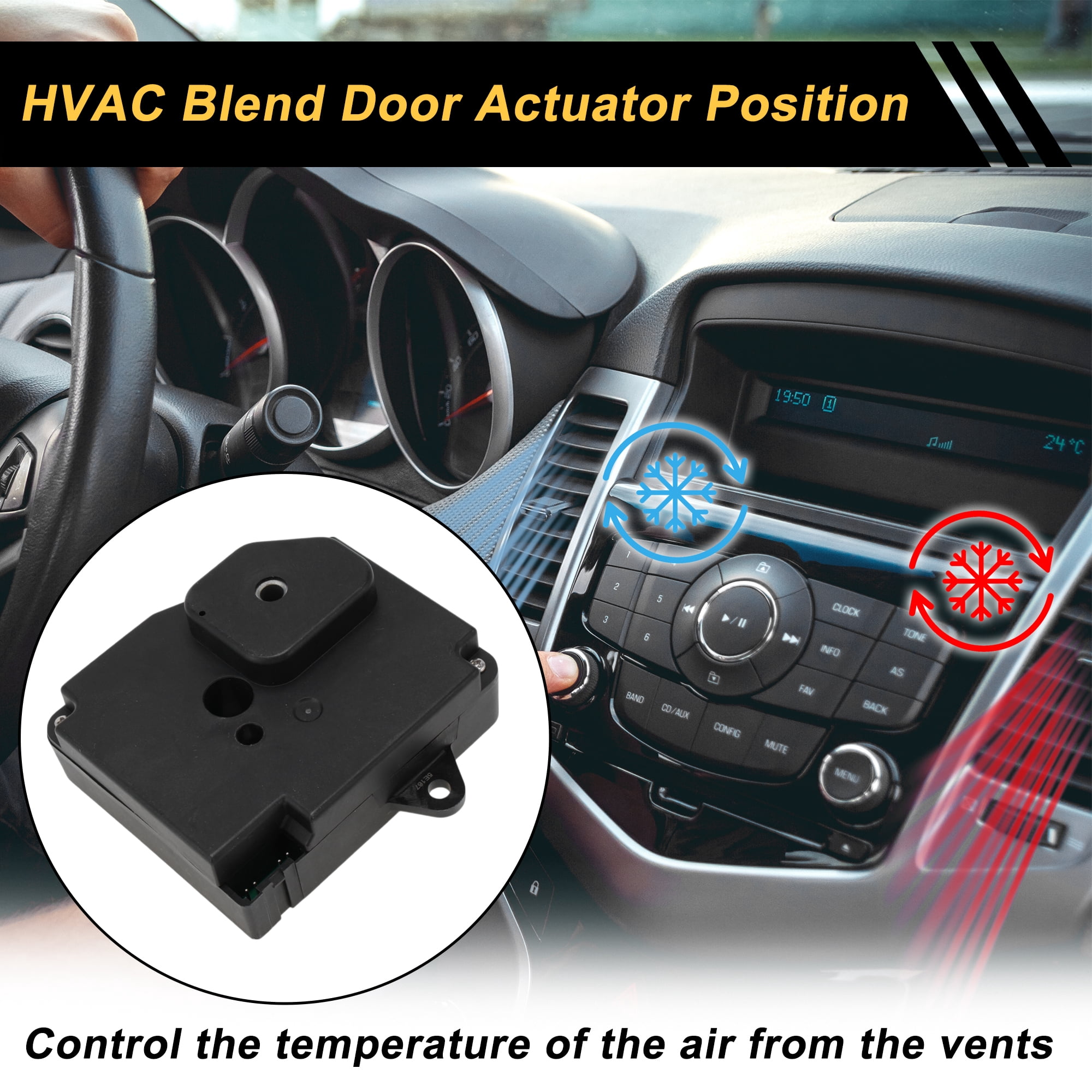 Unique Bargains HVAC Heater Blend Door Actuator Replacement for Cadillac Deville 2000-2005