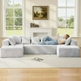 thumbnail image 2 of LiviNest Modular U-Shaped Sectional Sofa: 130-inch 4-Seater with Reversible Chaise & Plush Corduroy Fabric - Large Comfortable Couch for Family Living Room & Home Relaxation, 2 of 6