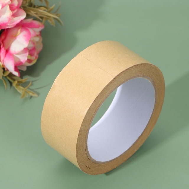 TEHAUX Kraft Paper Tape for Mailing 5Set Light Brown 40mm 25m Long