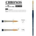 thumbnail image 3 of Escoda Chronos Brush - Short Handle, Round, Size 6, 3 of 5