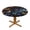 Cosmic Butterfly, variant on Bohemia Round Fitted Tablecloths Table Covers Wipeable Waterproof Elastic for Kitchen Dinning Parties Wedding Picnic Small Fits 40-44 Inch Table Size