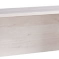 thumbnail image 3 of Rectangular Wooden Desk Return with Casters and Grain Details White Oak - Saltoro Sherpi, 3 of 5