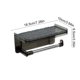 thumbnail image 3 of No Drill Bathroom Toilet Paper Holders with Shelf Acrylic and Aluminum Wall Mounted Tissue Roll Holders for Bathroom Storage, 3 of 6