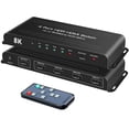 thumbnail image 1 of Conmutador HDMI 8K 4 en 1 Salida FERRISA Conmutador HDMI 2.1 con control remoto IR 4 puertos 4K 120Hz Conmutador HDMI 4X1 HDMI Auto Switch Selector Hub para Fire Stick PS5 Roku Xbox Soporte 4K@60Hz 3D, 1 of 5