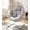 White Rattan Gray Cushion, variant on Walsunny Rocking Egg Chairs Outdoor Patio Wicker Oversized Egg Shell Lounger Lawn Chair with Cushion for Indoor Outside Porch Balcony Backyard,Original Wood Color Rattan Beige Cushion