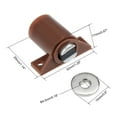 thumbnail image 2 of Uxcell 1.14'' x1.26''x0.67'' Door Magnetic Latch Catch ABS Metal Brown 4Pack, 2 of 5