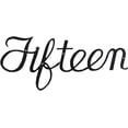 thumbnail image 2 of Montague Metal Products SHN-15 Script Modern House Number Fifteen, 2 of 4