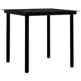 thumbnail image 3 of vidaXL 3 Piece Outdoor Dining Set Black, 3 of 4