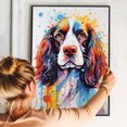 thumbnail image 4 of English Springer Spaniel Dog Art - Watercolor Style Wall, Home or Apartment Decor - Sweet Poster Print Gift for Puppy Lovers, Dog Lovers, Women, Girls, Kids, Baby Room, Nursery, 4 of 5