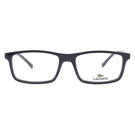 Lacoste L2858 424 Men's Blue Rectangular Plastic Frame Eyeglasses
