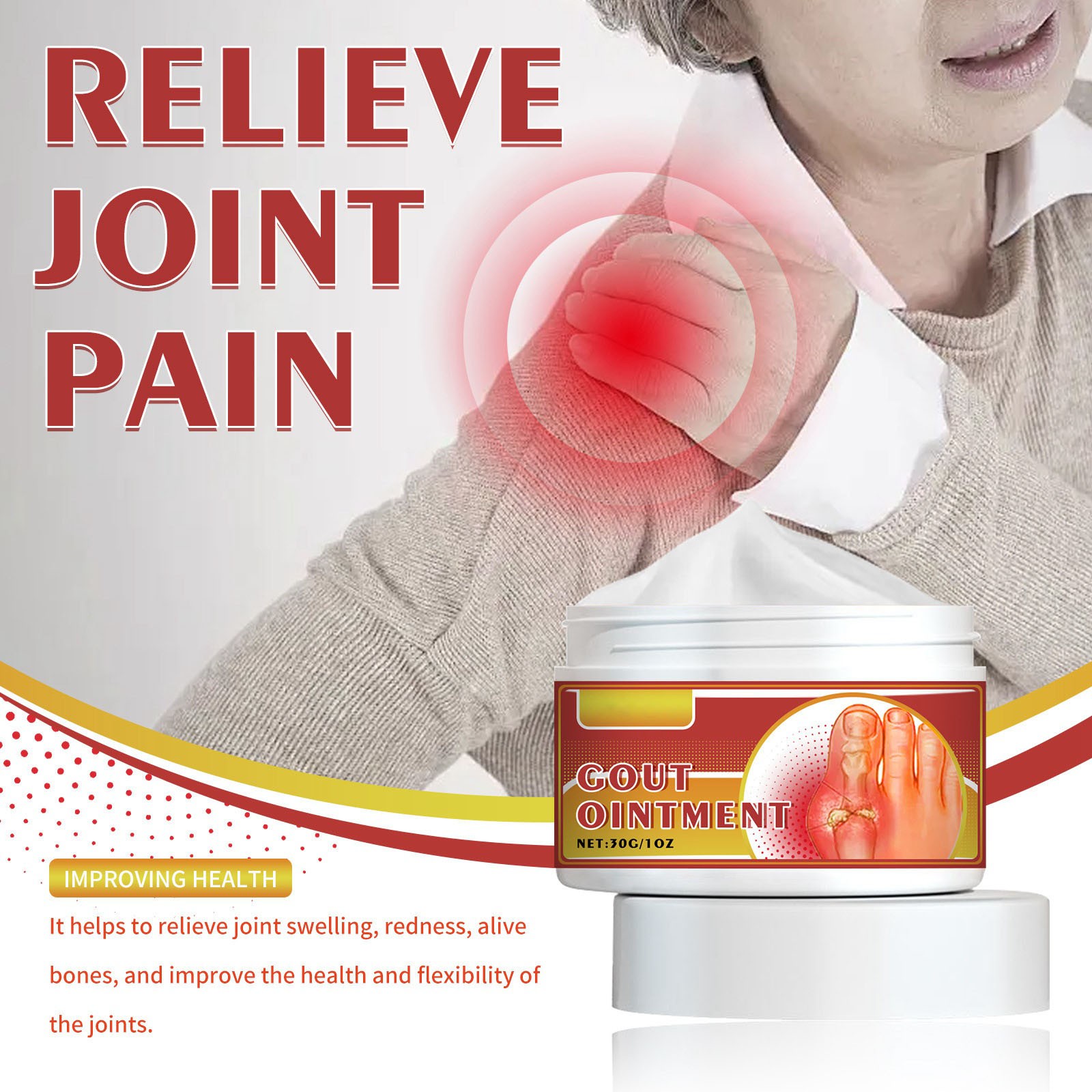 Joint Care Ointment Relieving Wrist Knee Shoulder Neck Muscle And Bone ...