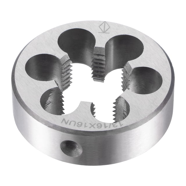 Unique Bargains 13/16'-16 UN Alloy Tool Steel Machine Thread Round Threading Die Hand Tool