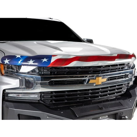 RealTruck Stampede American Flag Bug Shield Compatible with 2016-2024 Nissan Titan XD