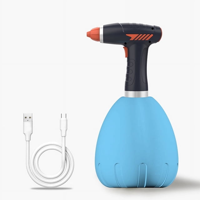 Regadera eléctrica de 1 l con 2 modos de riego automático para jardinería doméstica, color azul