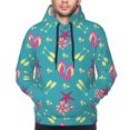 thumbnail image 4 of Hoodies for Men - Flip flop starfish shells Long Sleeve Comfrt Men'S Fashion Hoodies & Sweatshirts, Sweatshirts for Men Hoodies Pullover Clothing Clothes with Pouch, 4 of 7