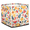 Multicolor 1, variant on CURLYOOT Watermelon Orange Fruit Cube Storage Bin, 13 x 13 x 13 Storage Cube Bins for Organizing, Summer Plant Fabric Foldable Baskets with Handles for Closet, Shelves, Clothes