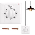 thumbnail image 1 of 60-minute timer light switch with drill holes for bathroom, fan, lights, 1 of 4